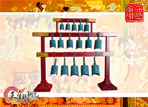 16件套系編鐘、編磬、特鐘、特磬，堂廟祭典用品