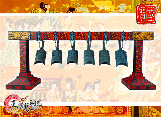 6件套仿古編鐘，小型特色樂器，民樂混音配套